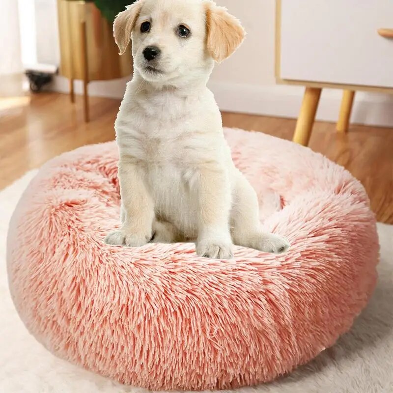 Cama Redonda para Cão e Gato Macia com Aquecimento