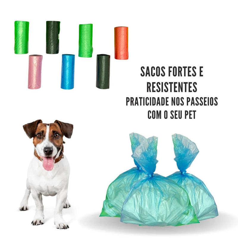 Kit 36 Rolinhos C/ 15 Sacos De Lixo Coco para Gato E Cachorro